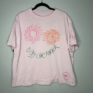 Nike Pink Daydreamer Graphic Tee - 'Daydreamer' Sun Design- XL